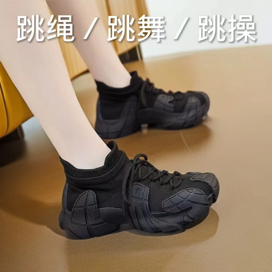 室内健身减震跳绳鞋耐磨防轻便透气瑜伽鞋女滑综合训练鞋工作跳舞