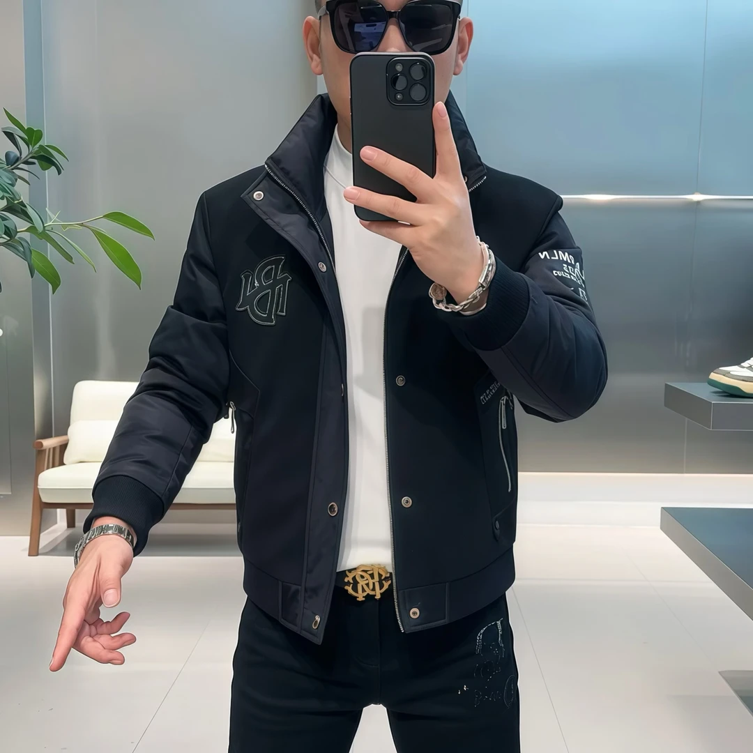 【VG轻奢】冬季高端轻奢时尚拼接百搭羽绒服9966