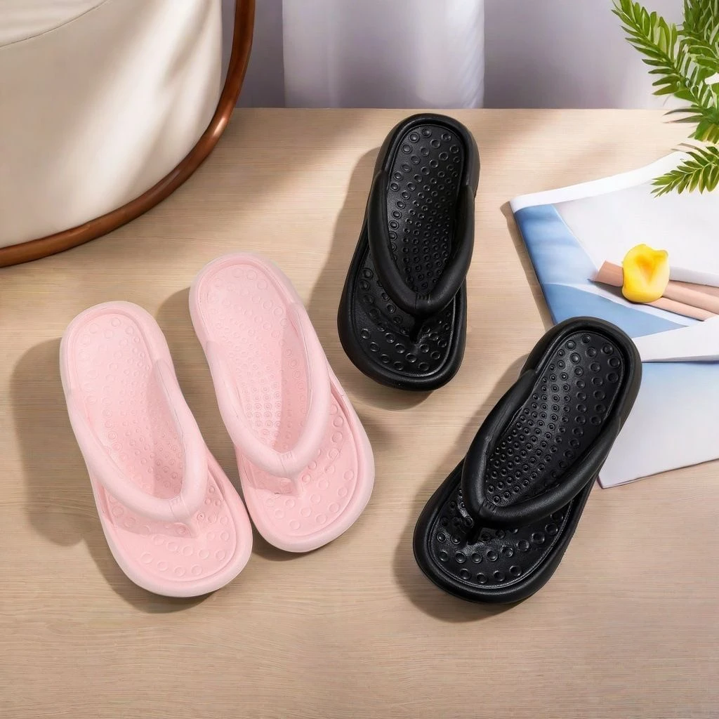 情侣网红拖鞋厚底防滑居家室内外穿潮流时尚休闲男女款沙滩人字拖