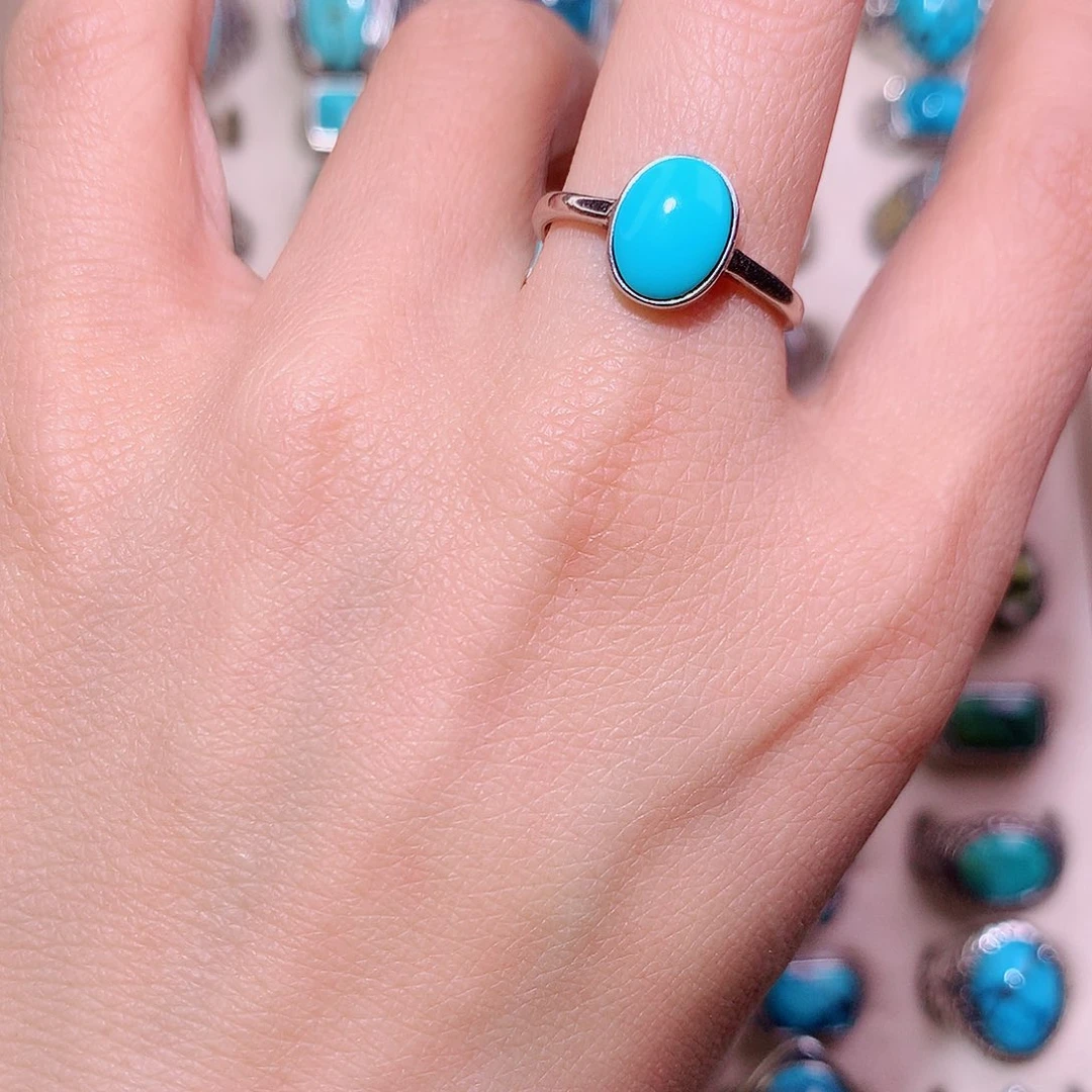 绿松石银S925镶嵌颈饰