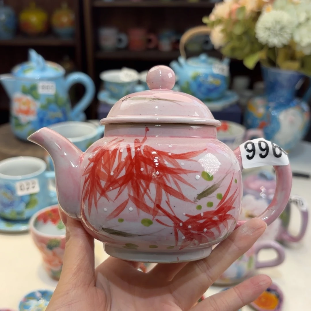 景德镇手绘高温釉下彩陶瓷茶具