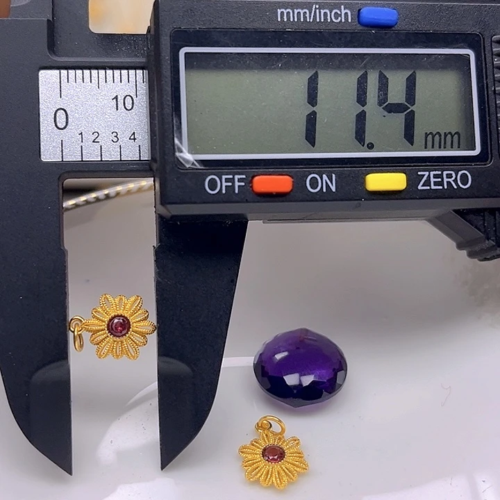 银S925镶嵌颈饰紫晶紫晶925镶嵌196