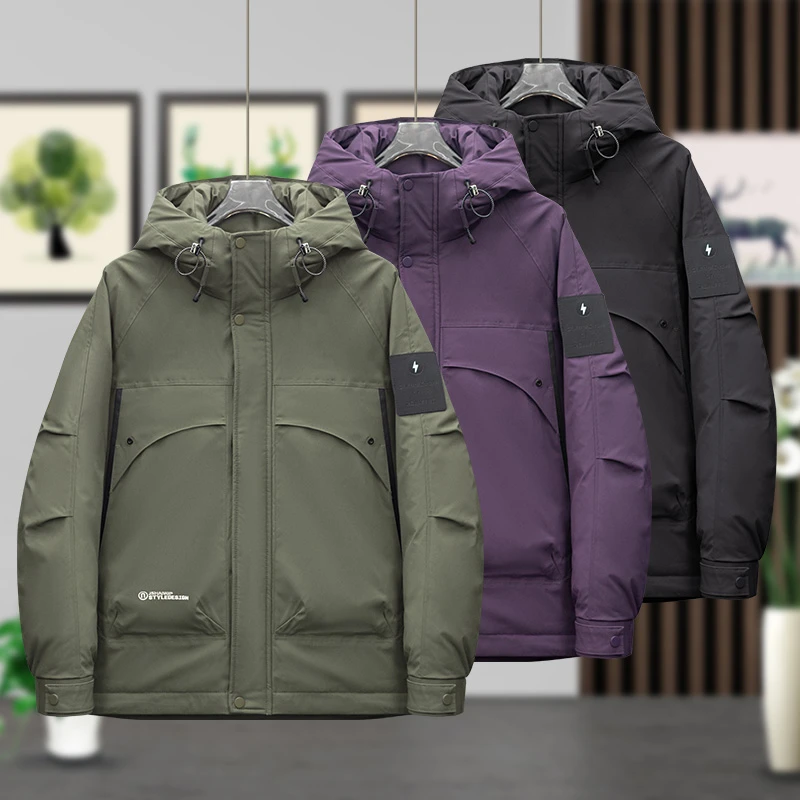 961-2410-19 冬季滑雪锁温男士百搭时尚休闲潮流帅气断码棉外套