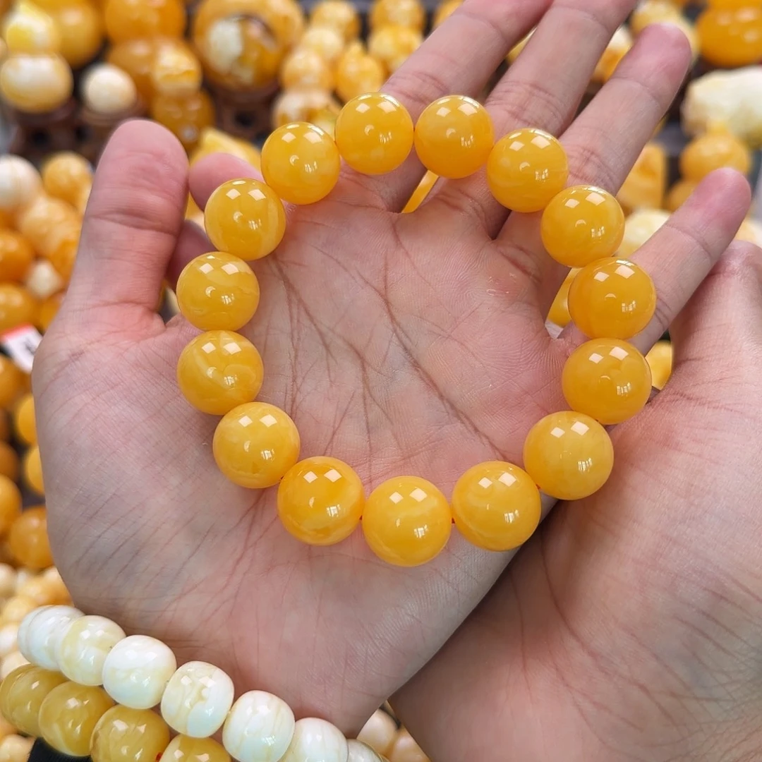 琥珀未镶嵌珠宝奇石16mm同料