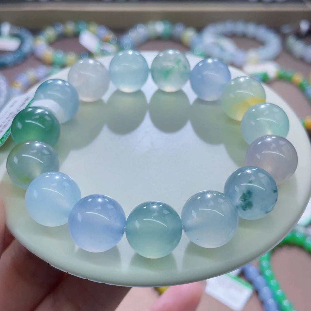 未镶嵌手链翡翠高冰卡12.9