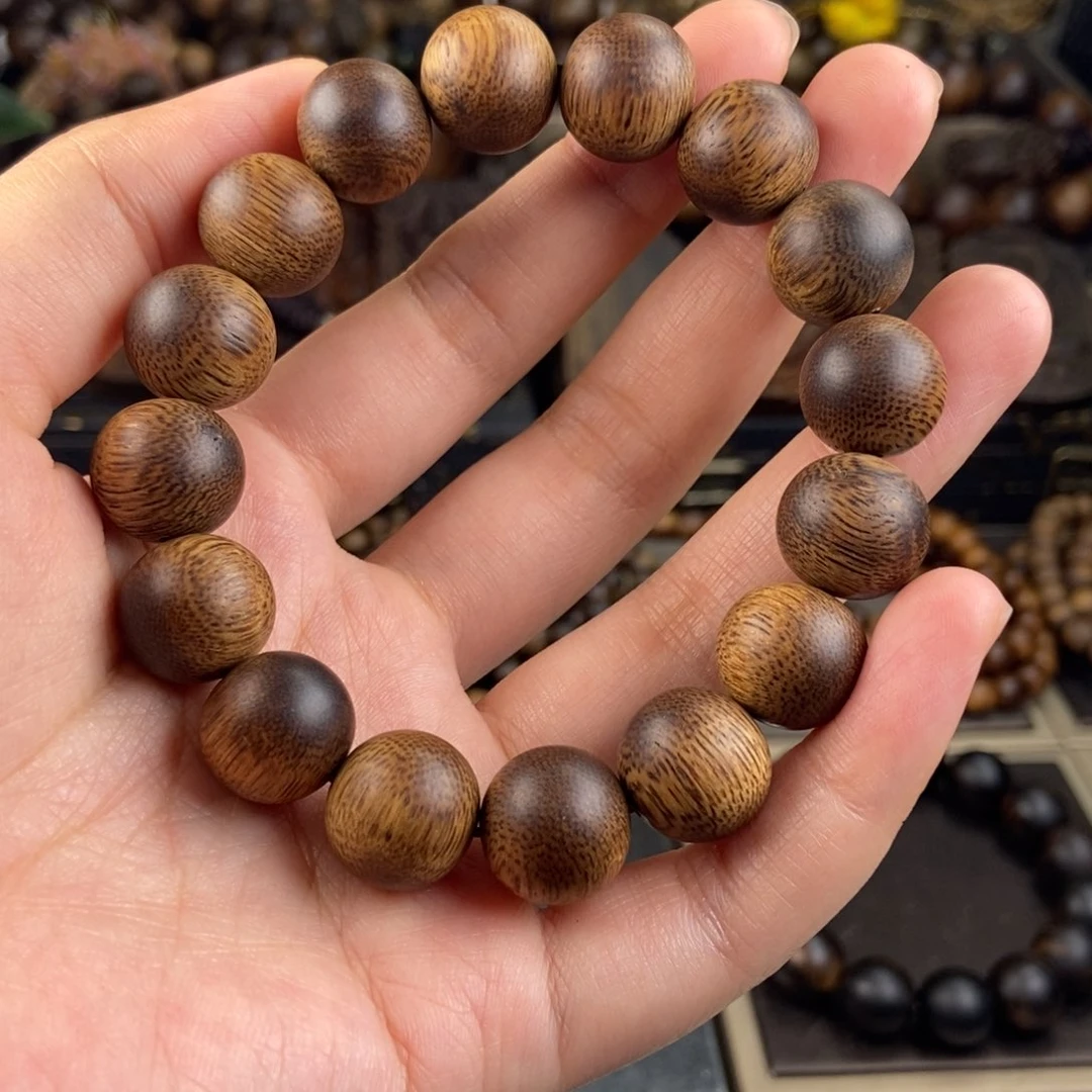 手串沉香木唐*军越南芽庄白沉香