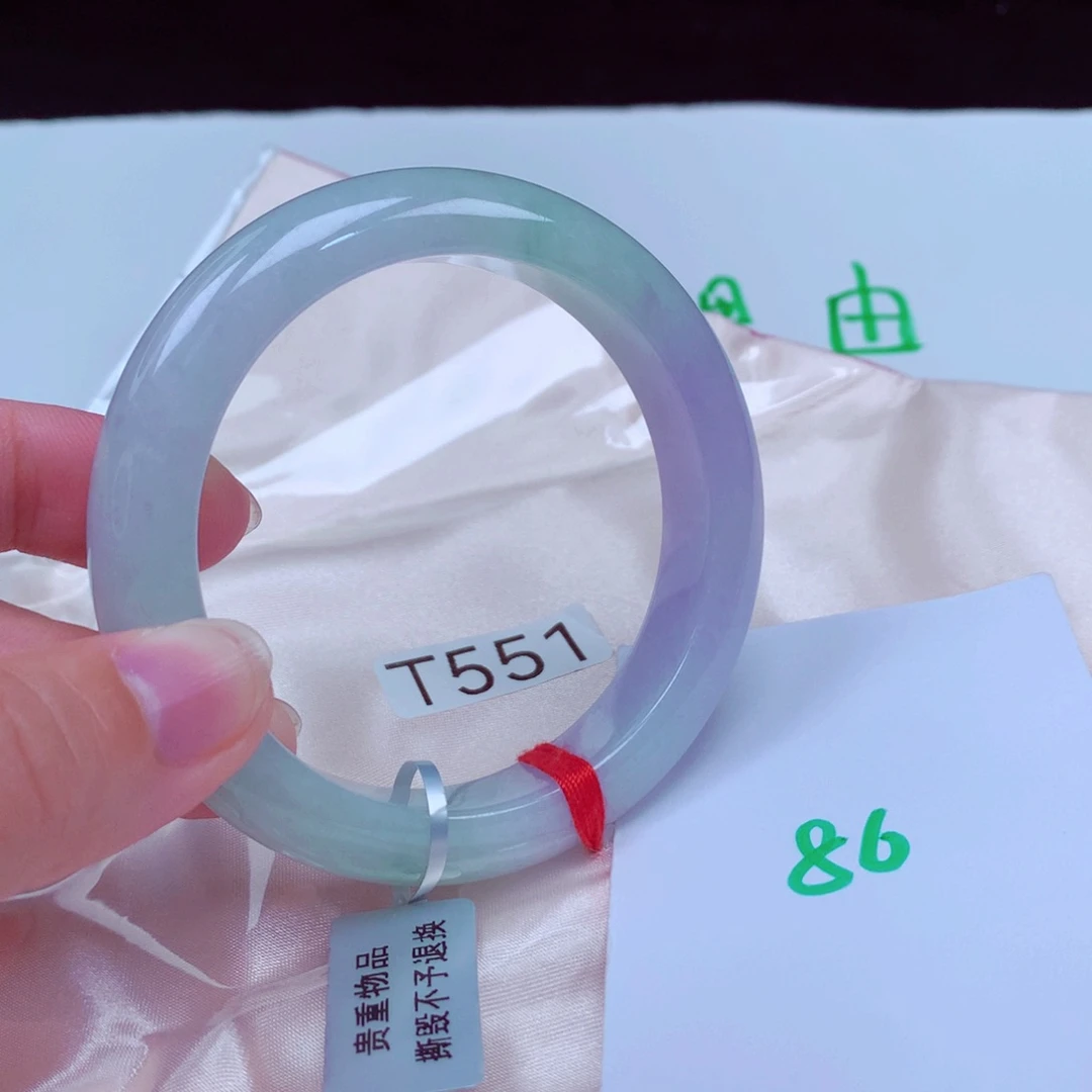 未镶嵌手镯翡翠缅甸天然A货翡翠手镯57.4