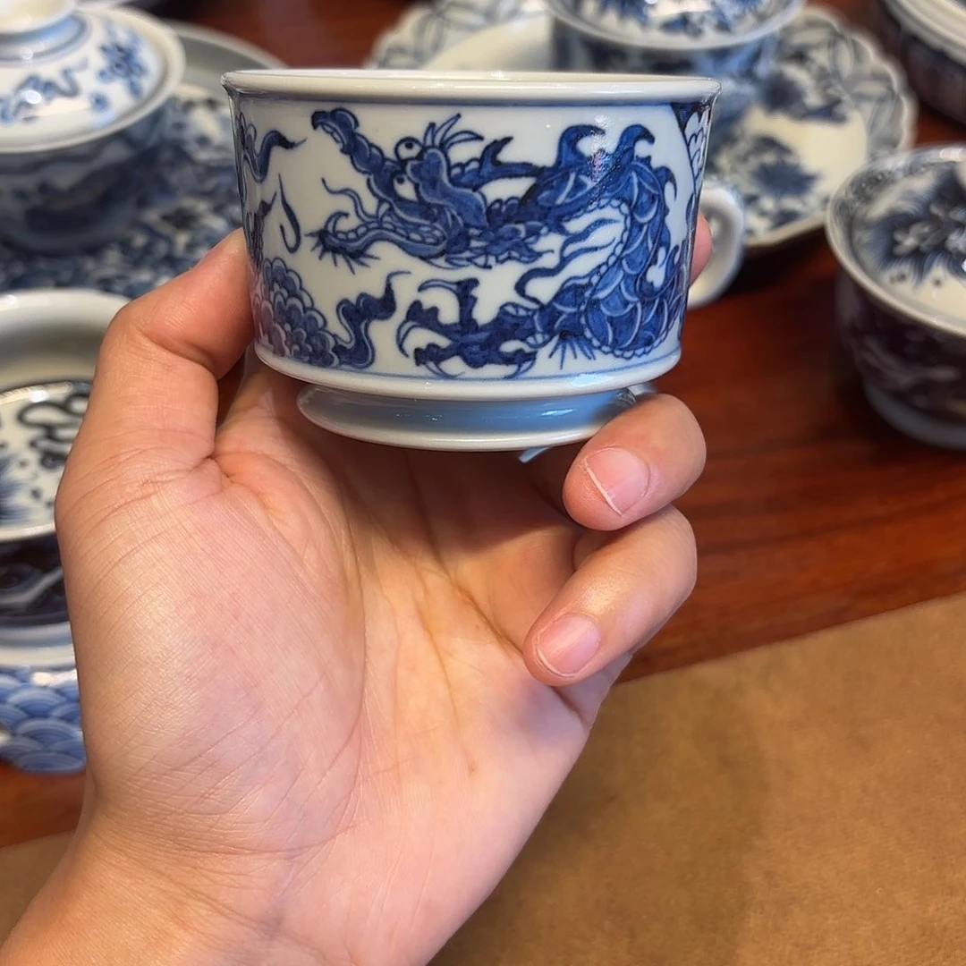 杯子景德镇手绘茶具福利款