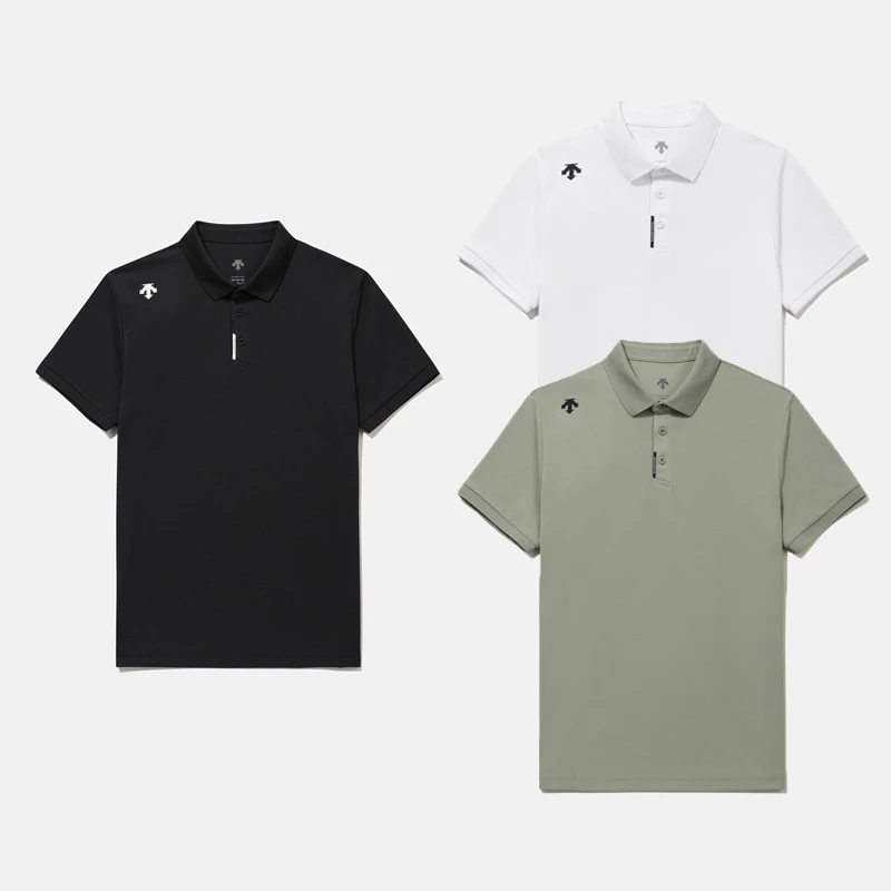DESCENTE/迪桑特25新款TOUGH凉感面料速干透气Polo衫