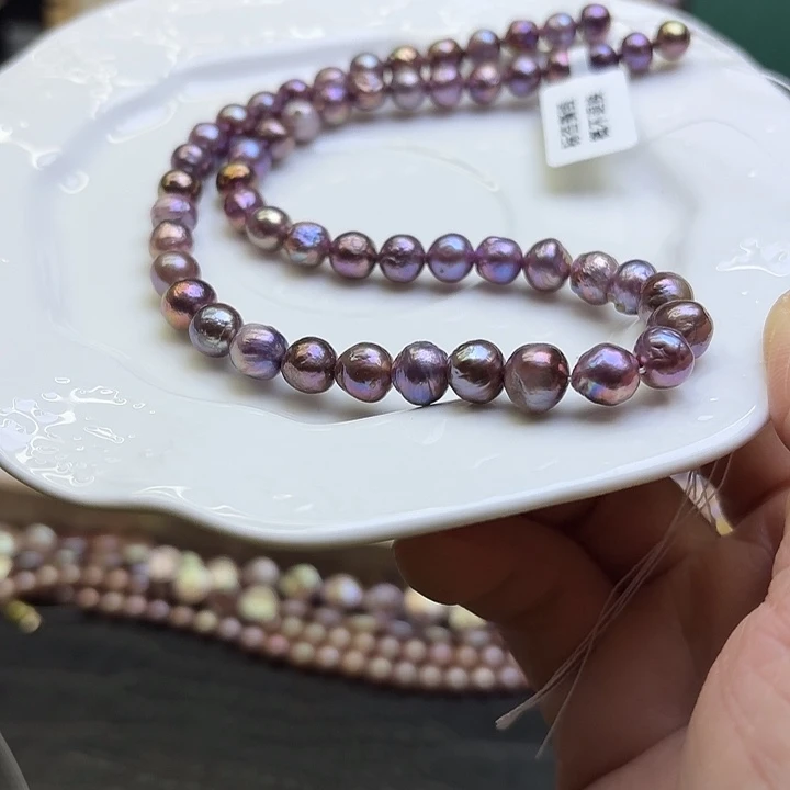 银S925镶嵌淡水珍珠颈饰