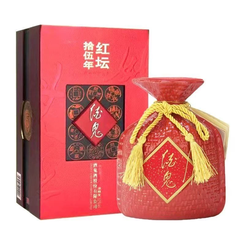 酒鬼2011年酒鬼十五年红坛1000ml52度馥郁香型白酒