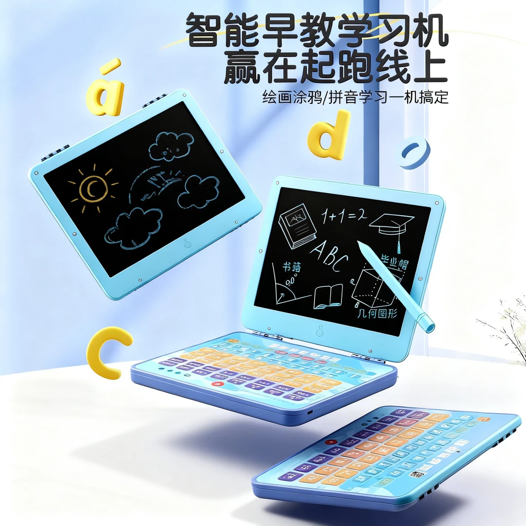 拼音小电脑学习机儿童早教机早教益智点读机幼小衔接拼读训练礼物