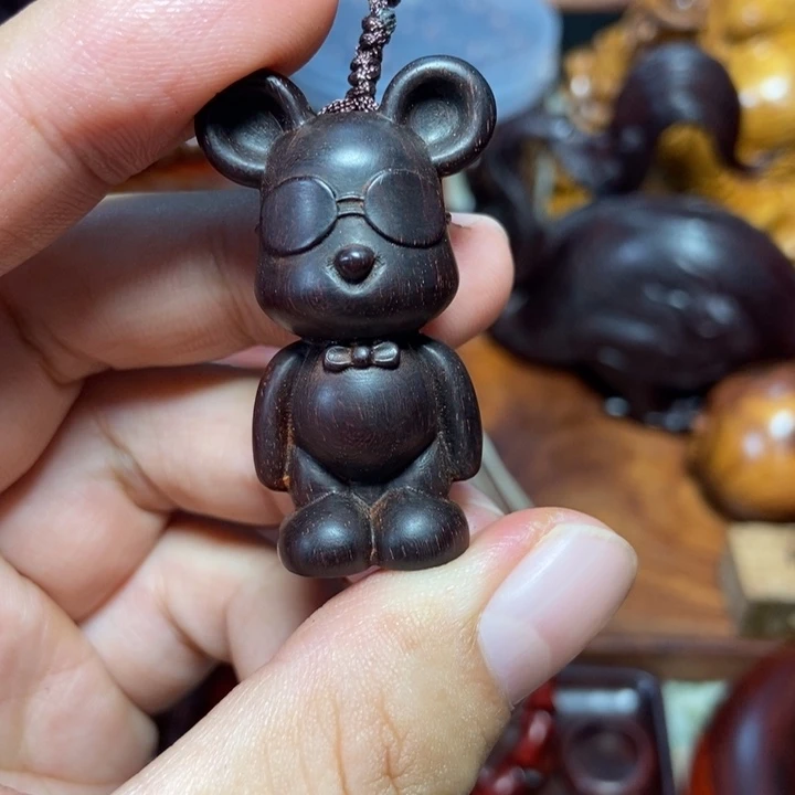 檀香紫檀（小叶紫檀）无脸熊