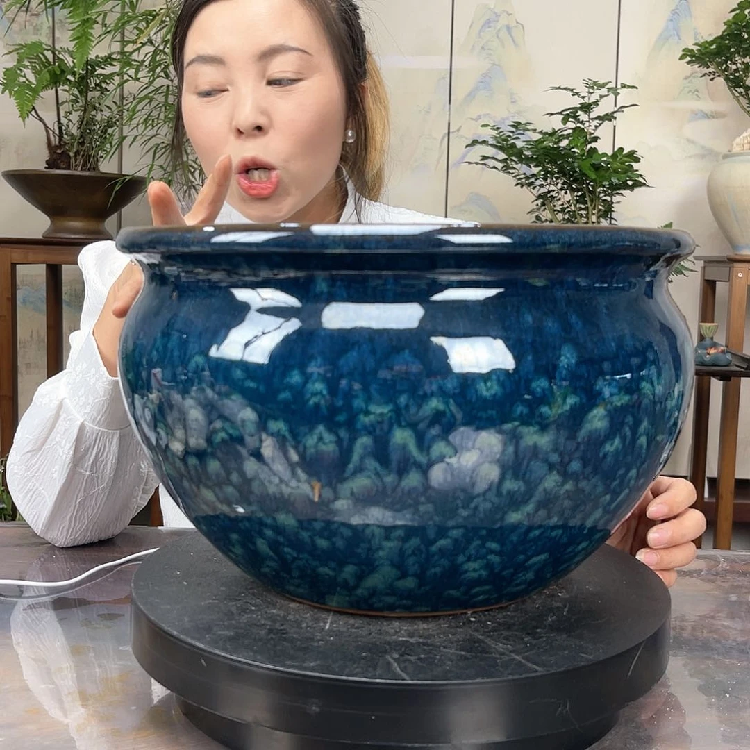 紫砂花盆王嫂花盆直播0525-1299高20口20