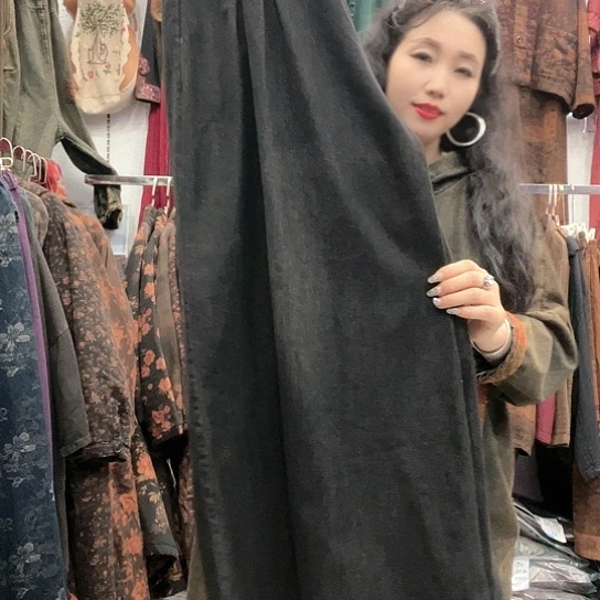 幸***妹织绣招财猫牛仔裙裤