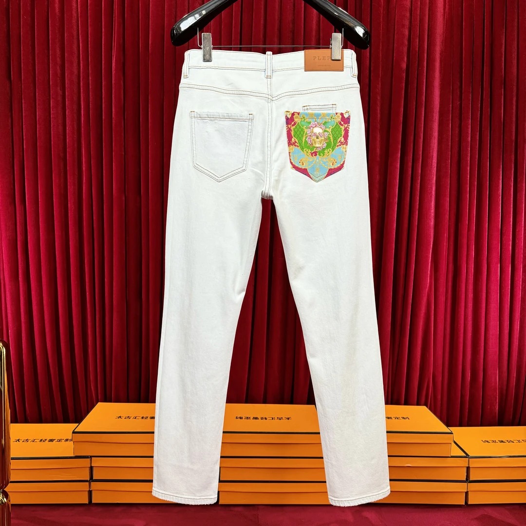 PLIPHPP PLEPN正品2025新款PP海娜花 高端男士修身弹力牛仔裤9928