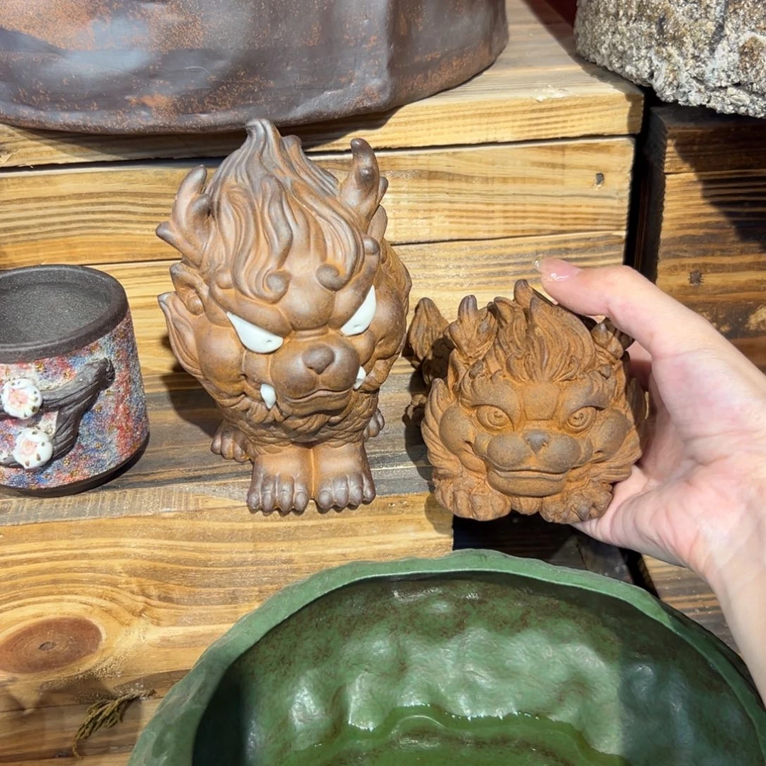 裸烧老岩泥原矿茶具