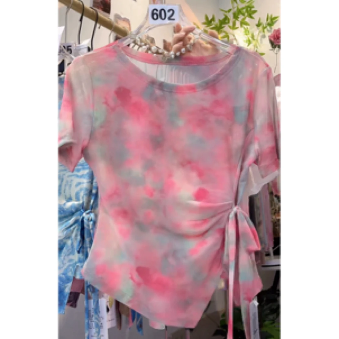 【现货A6】时尚网纱上衣 清爽透气 显白 年轻 百搭夏季长袖显瘦