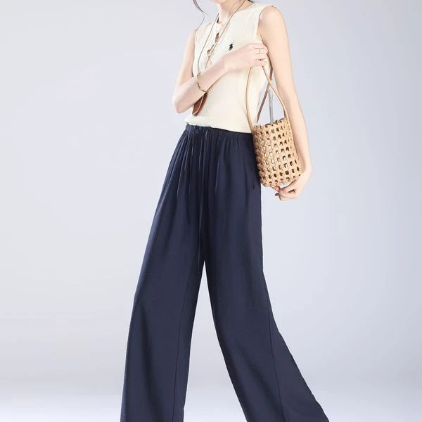 夏季薄款半夏晚风～百搭天丝亚麻清风裤1679.P