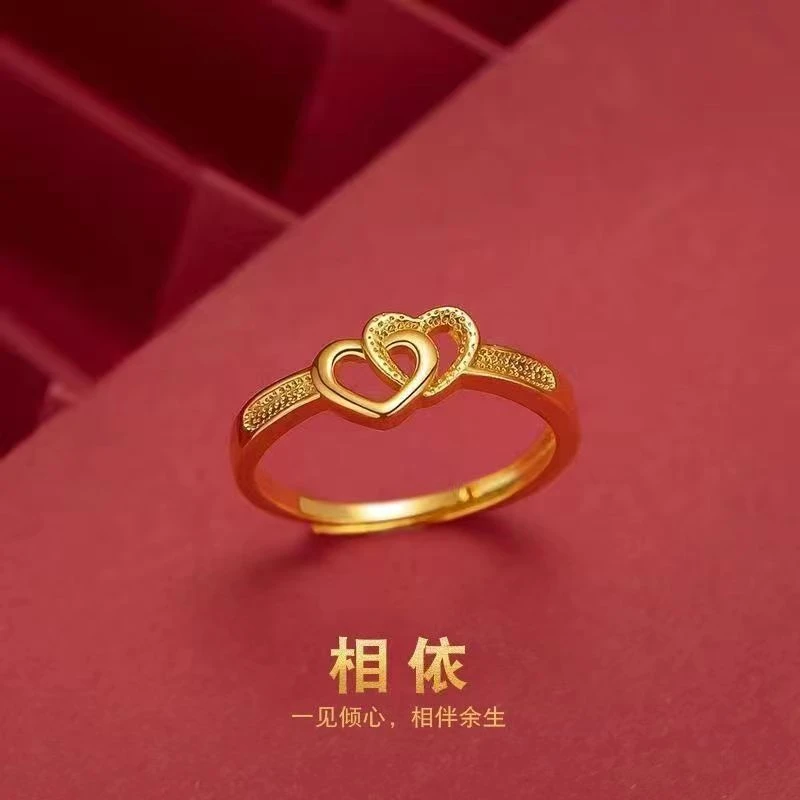 铜合金戒指 铜合金戒指久不掉色时尚精美男女情侣戒指