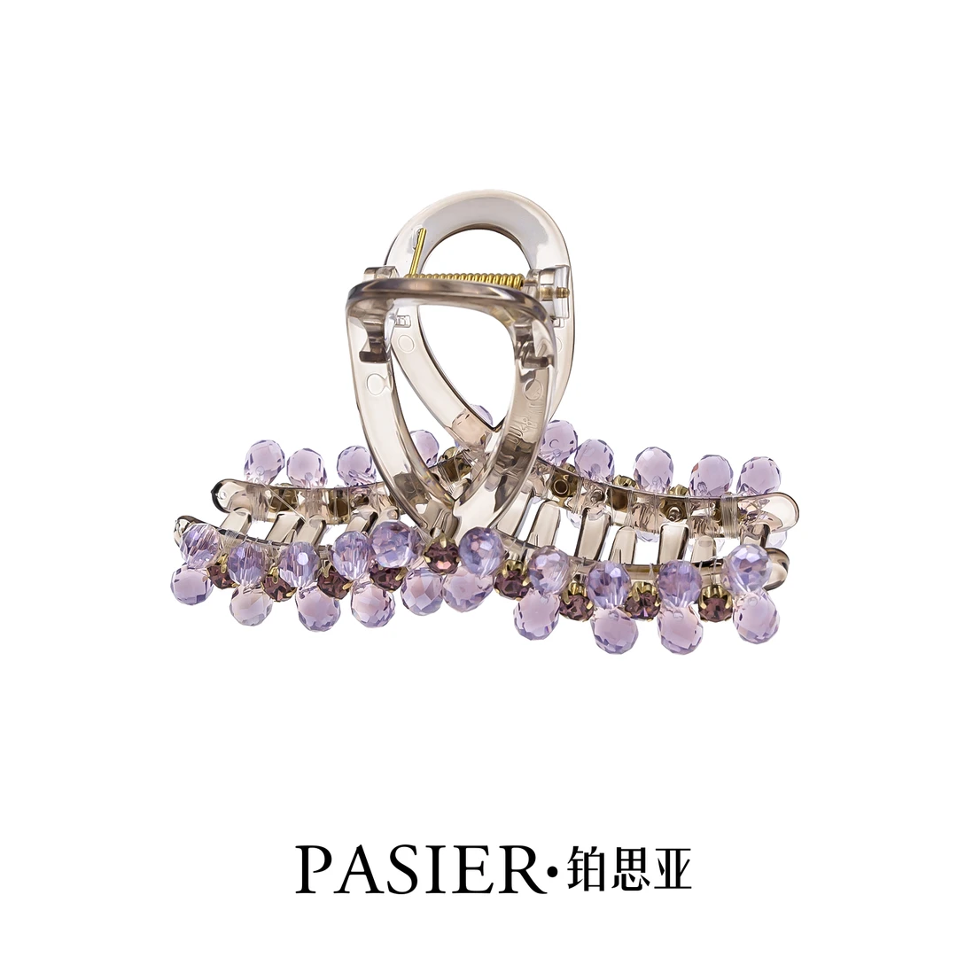 珊瑚泡泡 手工高定轻奢气质优雅盘发抓夹NN193