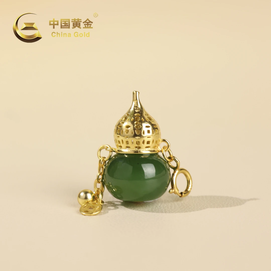 【中国黄金】遇福 | 和田玉*吊坠*S925银镶嵌-D8700-Y