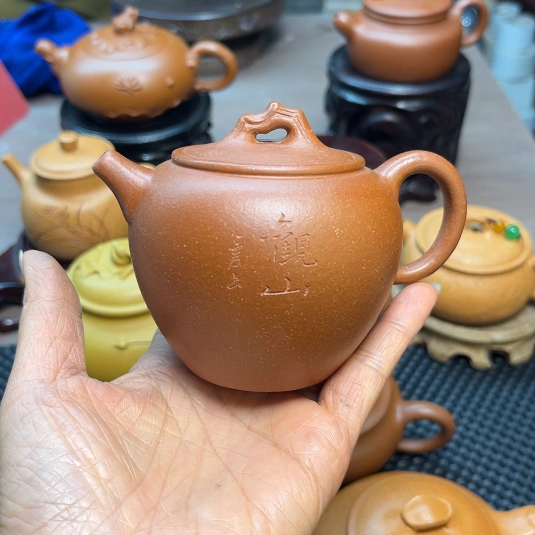 手***刀茶壶紫砂手工制作原矿紫砂