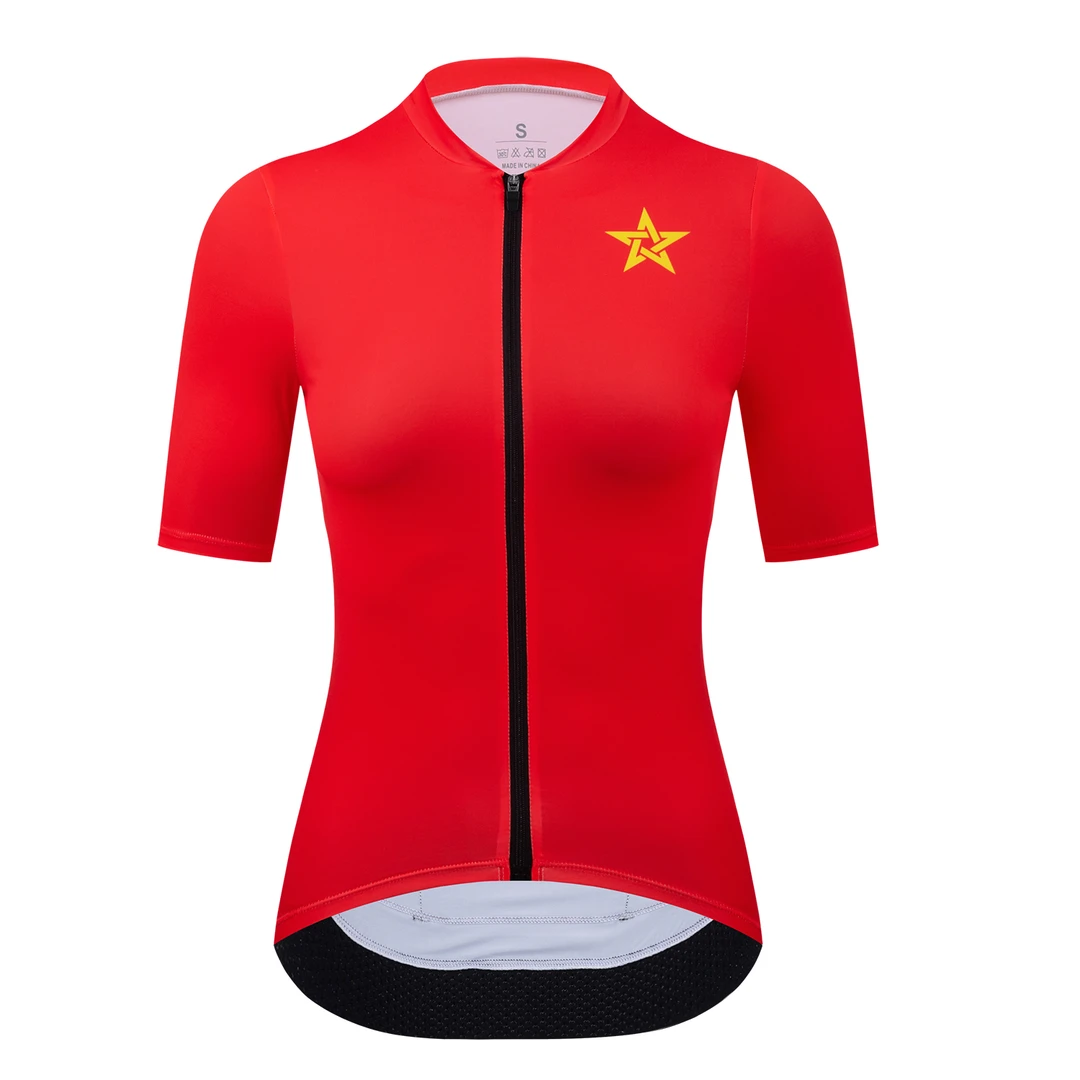 【进阶版骑行短袖】本命年大红骑行短袖上衣防晒冰丝面料骑行短袖