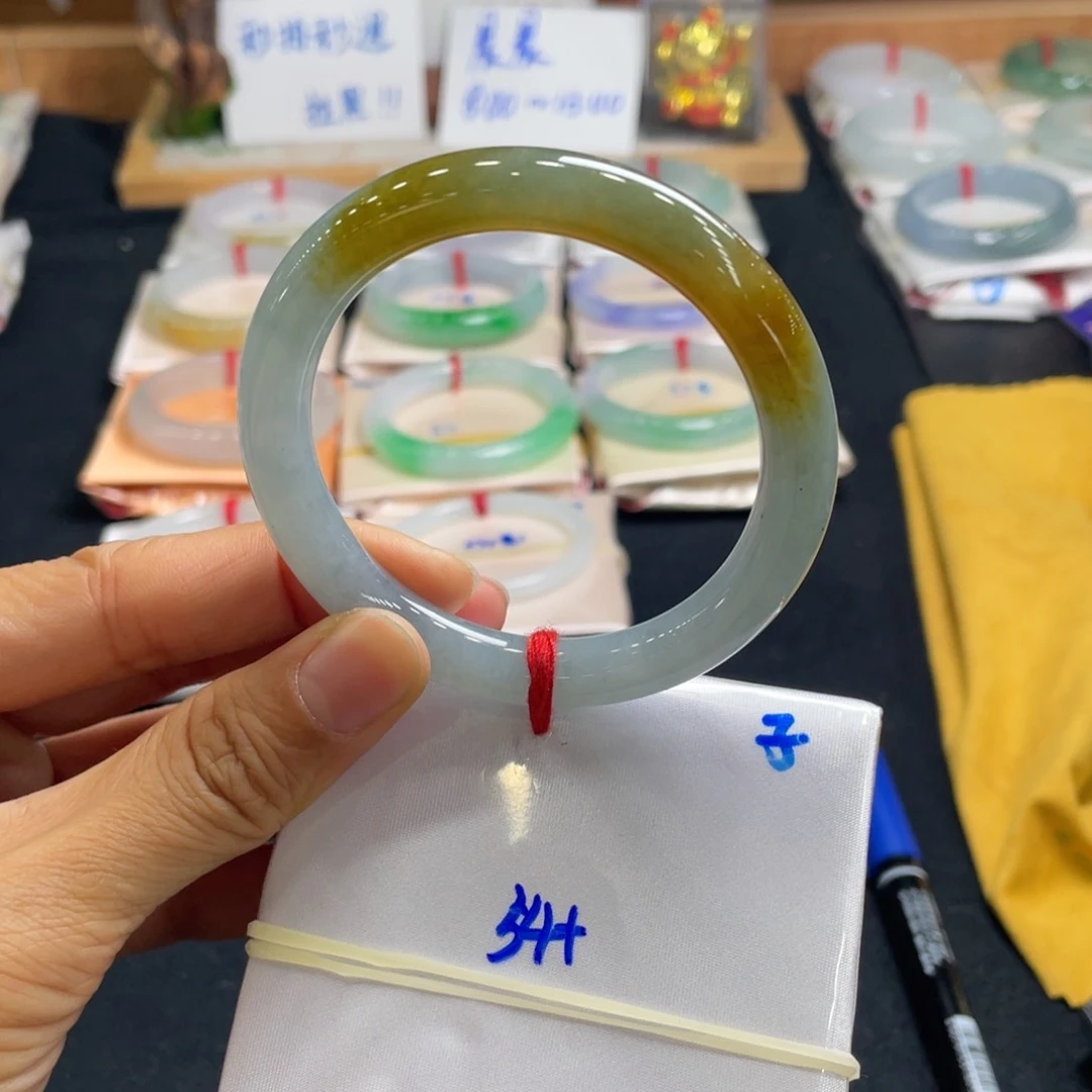 翡翠手镯未镶嵌54天然翡翠A货
