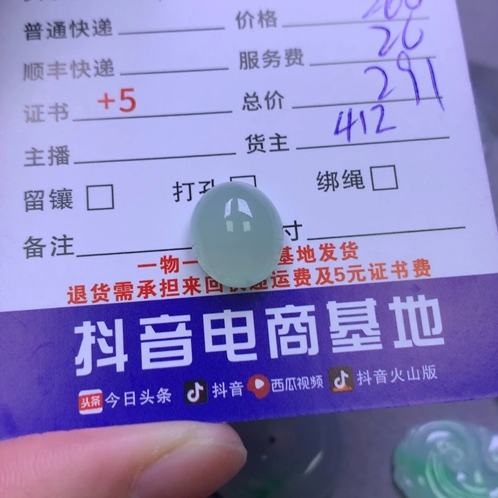 翡翠颈饰未镶嵌Y****炯