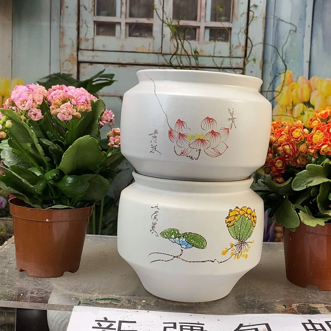 红陶口14厘米，高14