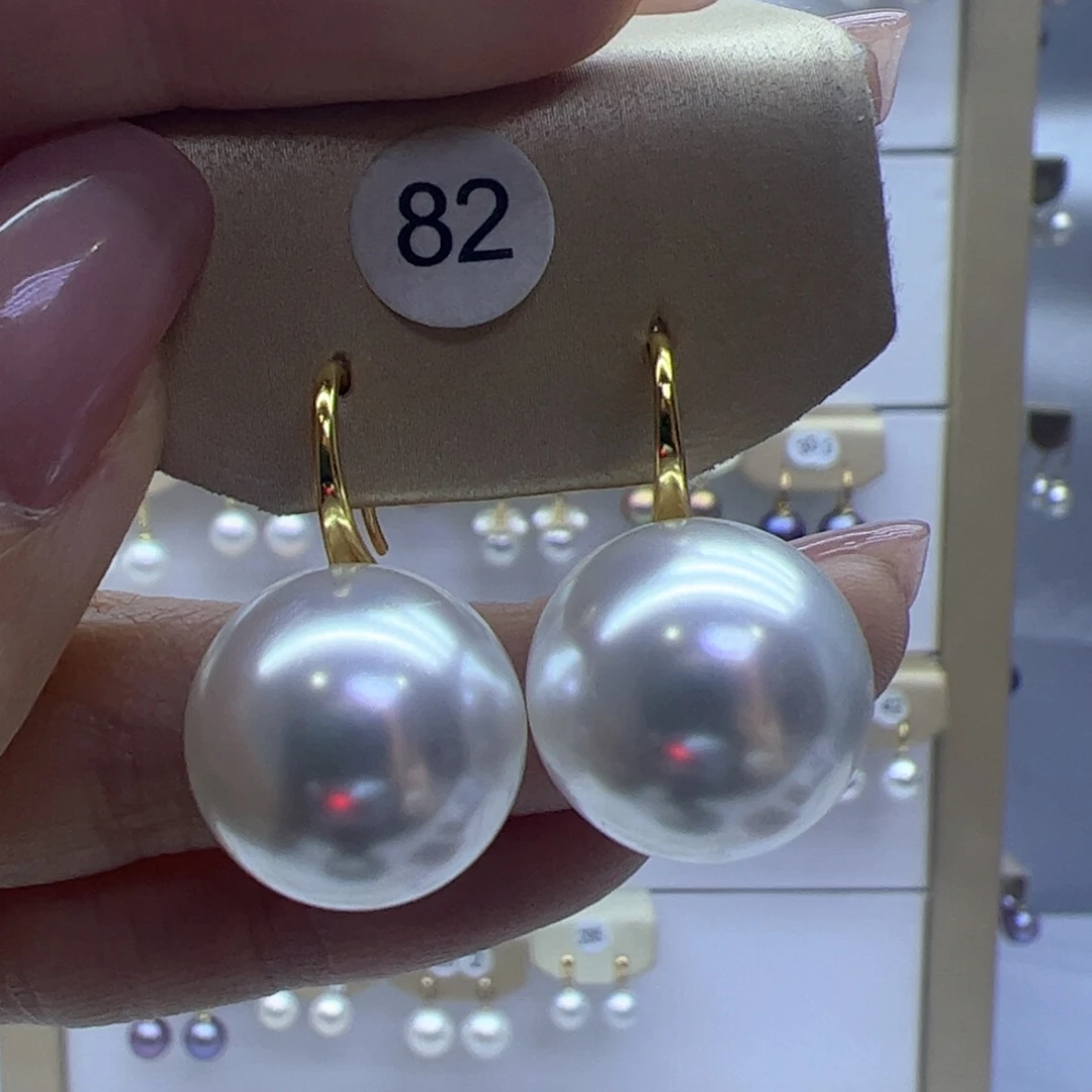 淡水珍珠耳饰银S925镶嵌