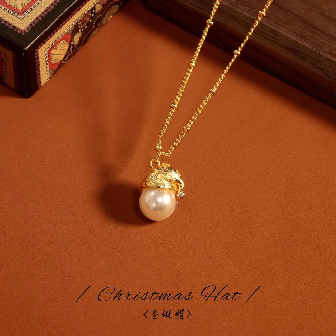 《圣诞帽》Shinynn 星颖✧ 原创设计 项链 4364