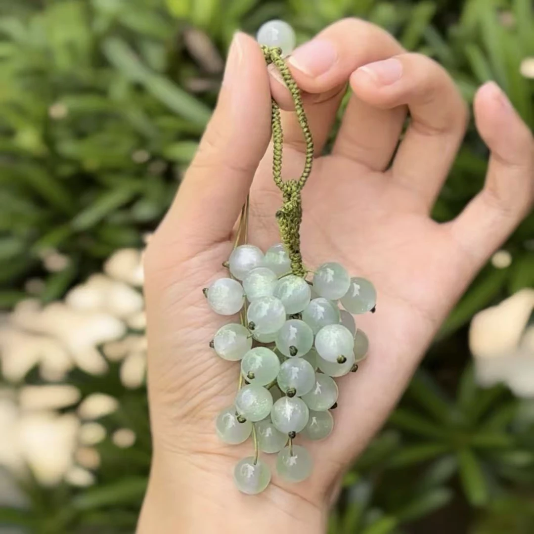 如馨·茶道茶配件小提溜 变色葡萄包链装饰 ZA1