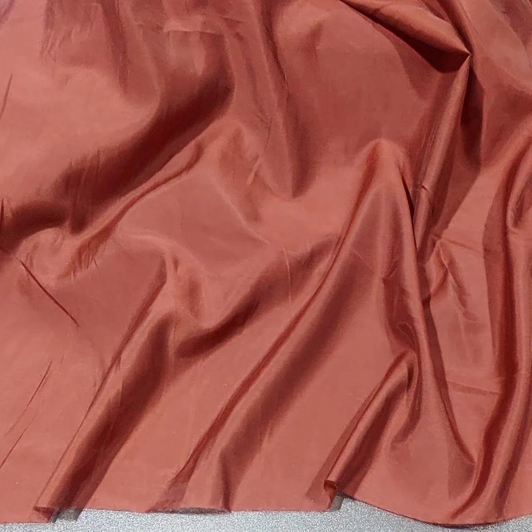 特价福利 宫墙红色天丝苎麻面料