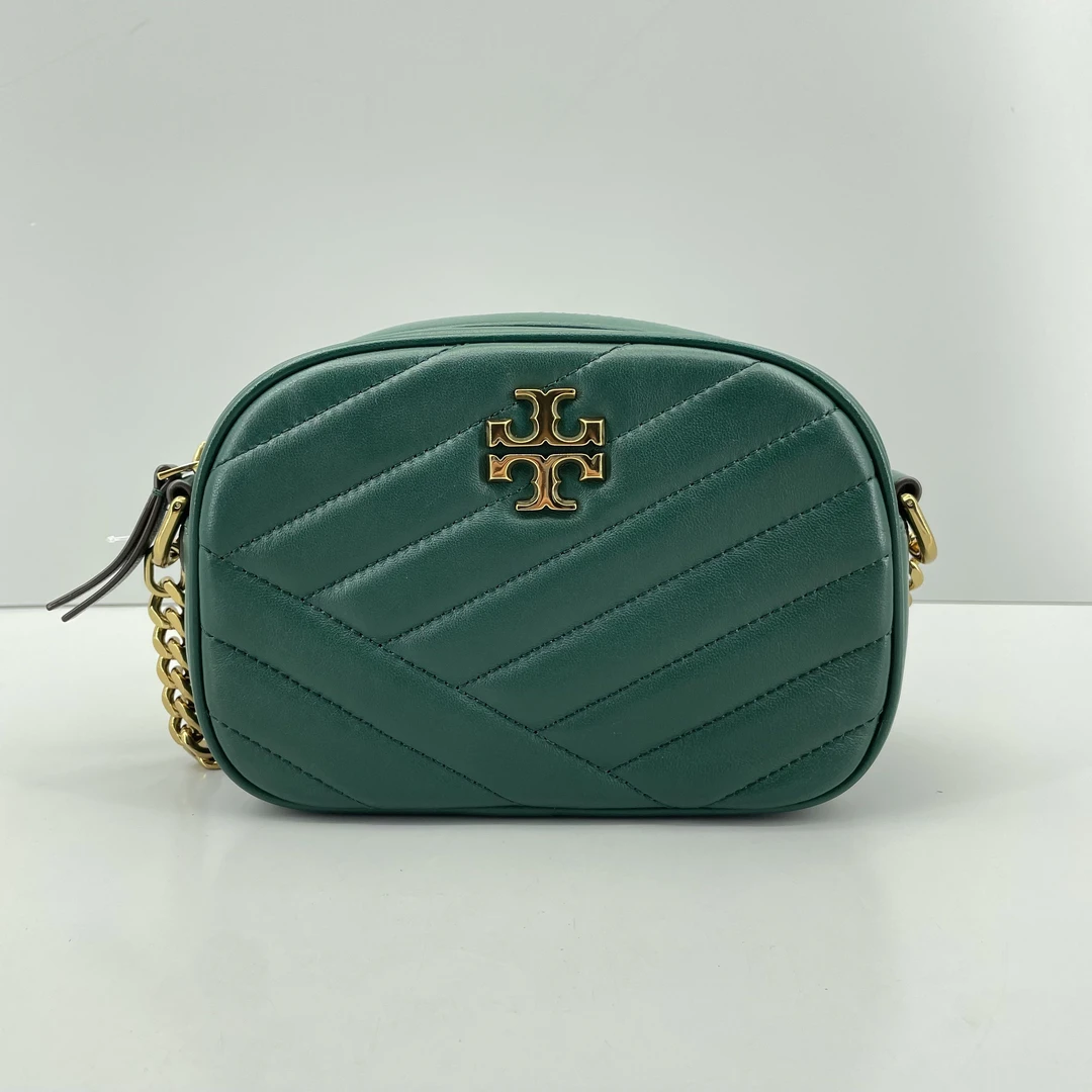 95新 TORY BURCH/汤丽柏琦 小林/kira绿色相机包18*13*6cmB032608