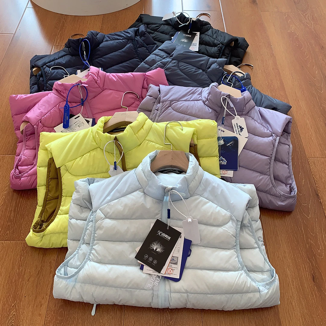 自留！极简风轻便抗寒冬季男女情侣款立领背心羽马甲潮