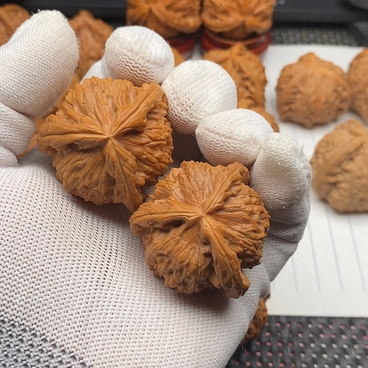 核桃手串/手链拼接白狮子10