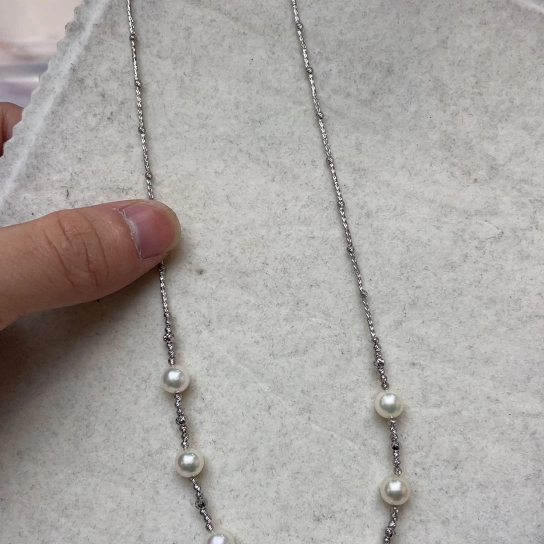 银S925镶嵌海水珍珠颈饰
