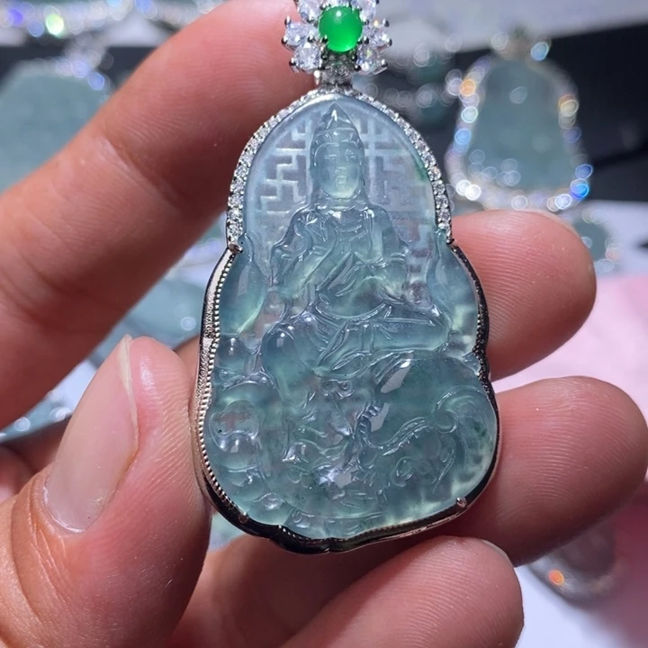 翡翠未镶嵌颈饰天然翡翠