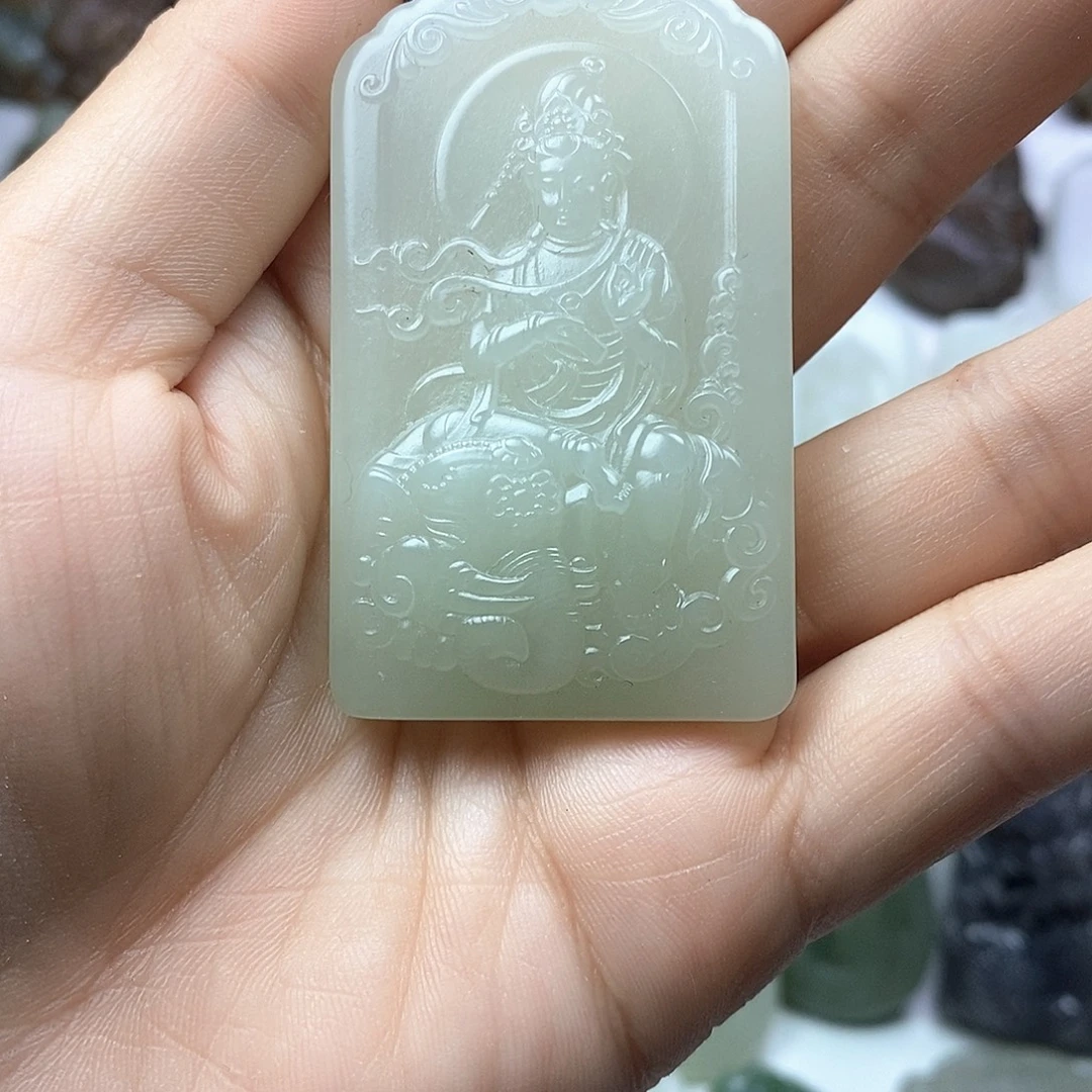 和田玉未镶嵌颈饰