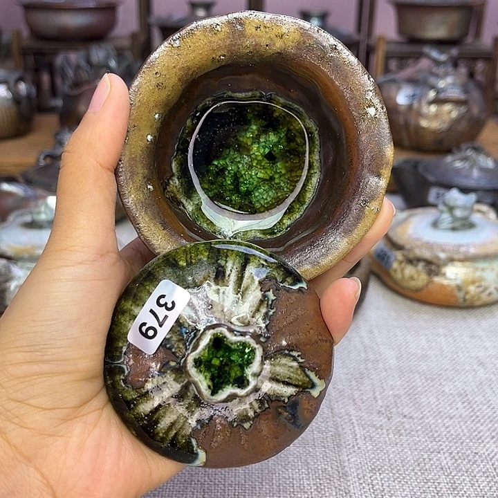 裸柴烧陶瓷手工茶器