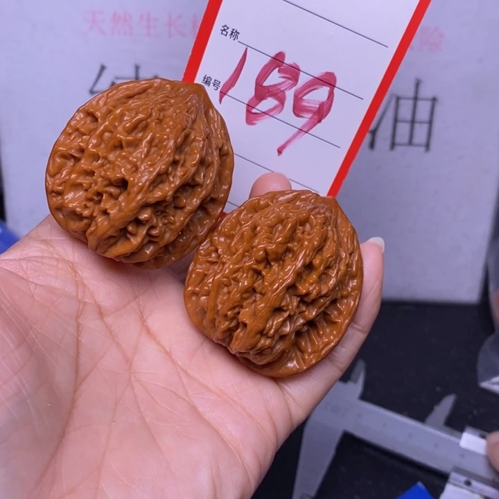 把件文玩核桃189，40虎头
