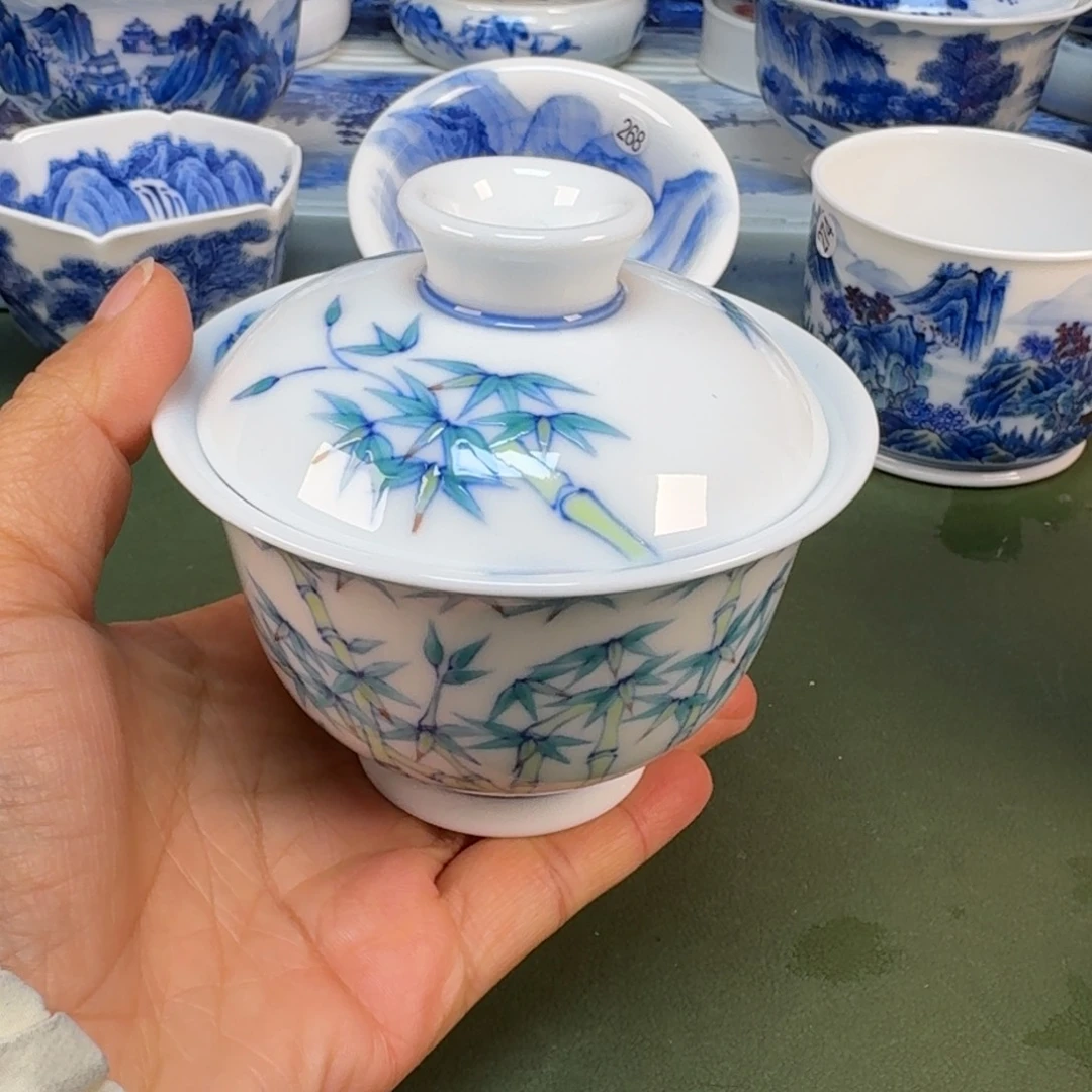 陶景德镇纯手绘茶具圆圆209