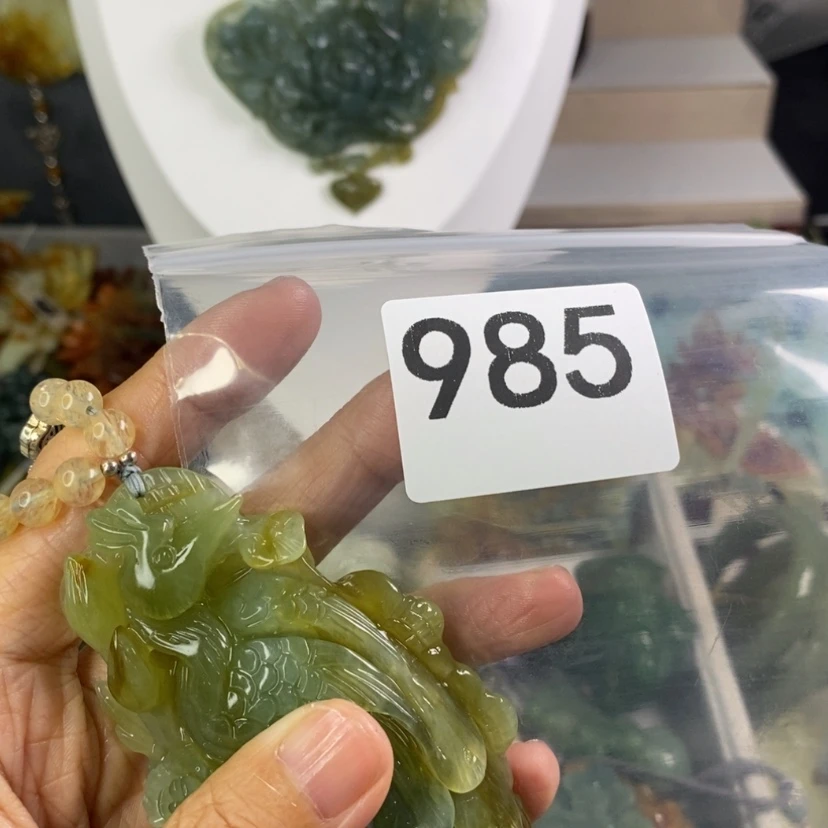 【闪购商品】岫玉发饰未镶嵌微*