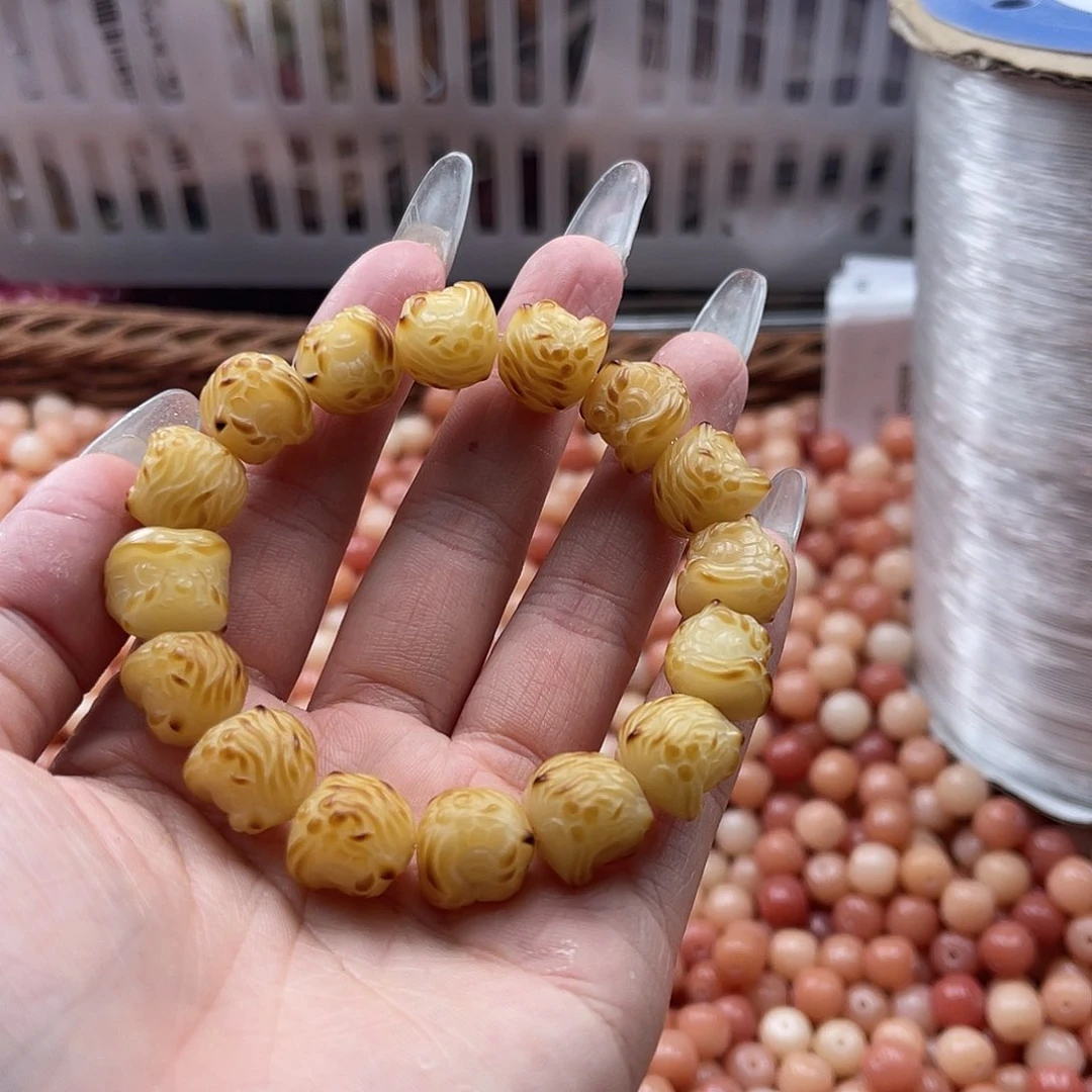 白玉菩提吊坠c12mm/22颗