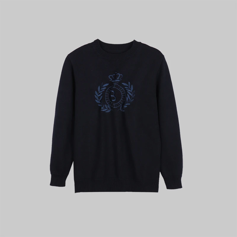 男士休闲皇冠毛衣