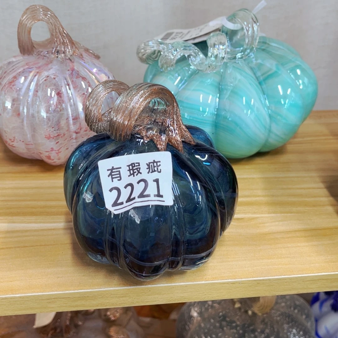 2221南瓜 家悦琉璃摆件微瑕