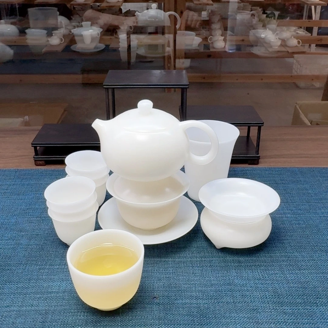 素烧薄胎璞玉茶具