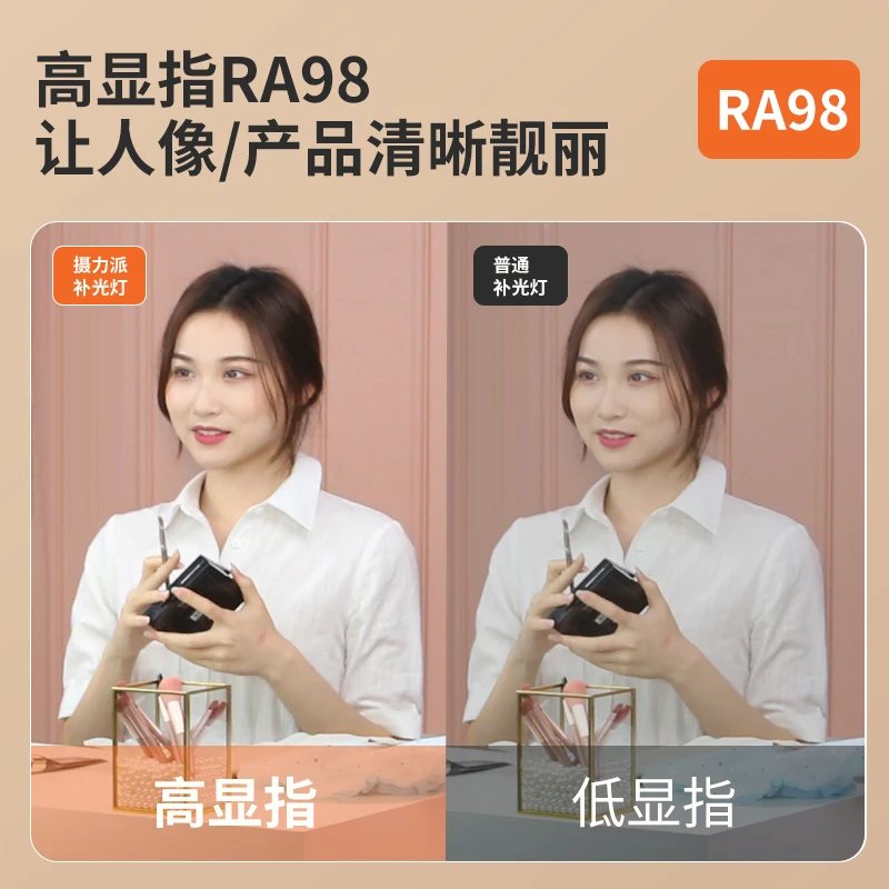 SLOJP/摄力派全面屏直播拍照美颜护眼补光灯主播网红专用多功能灯